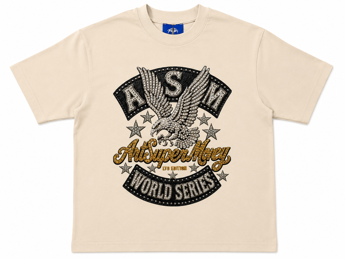 T-Shirt Art Super Money | Stampa e Strass Made in Italy SS26