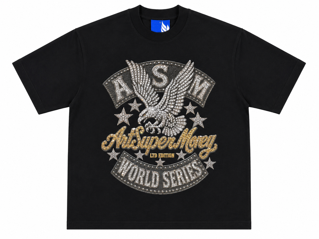 T-Shirt Art Super Money | Stampa e Strass Made in Italy SS26