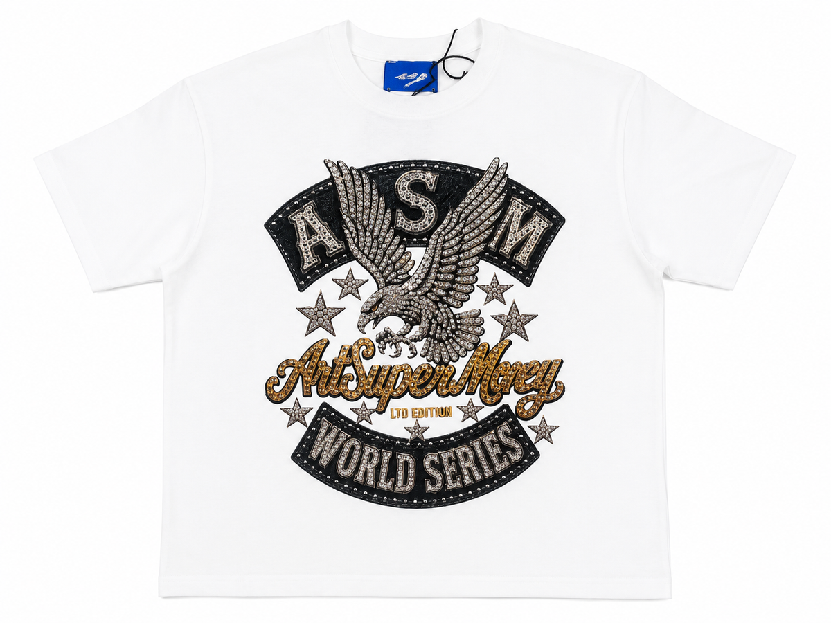T-Shirt Art Super Money | Stampa e Strass Made in Italy SS26