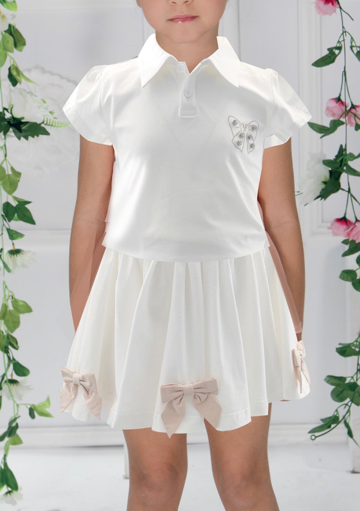 Gonna Fun & Fun bianco bambina