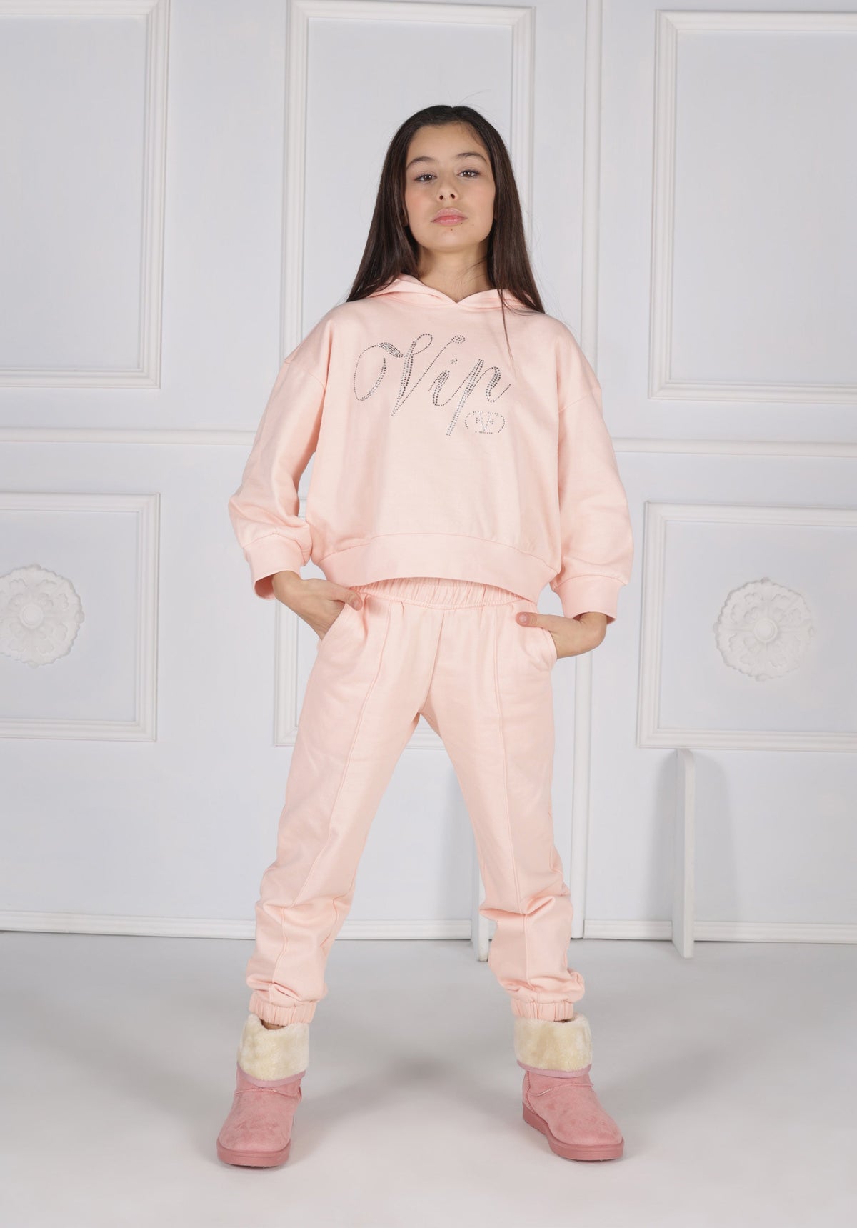 Completo Felpa e Pantalone con Strass