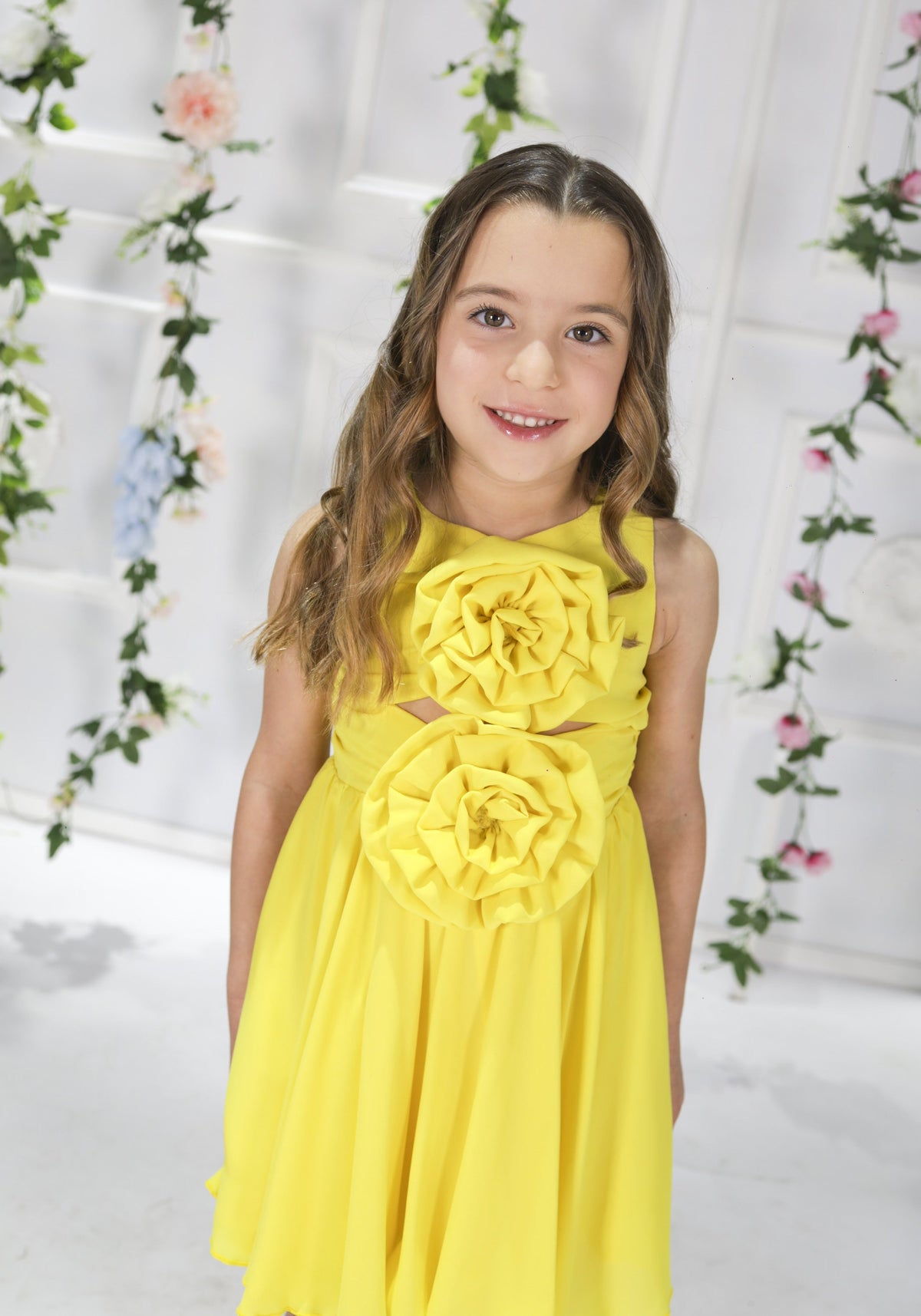 Abito Fun & Fun giallo bambina