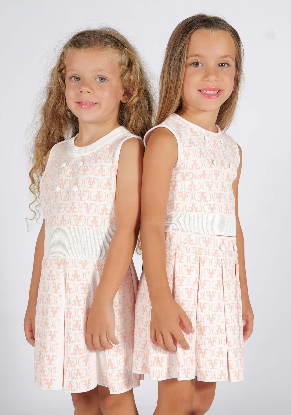 Top Off White/Salmone Fun&Fun Bambina - SS25