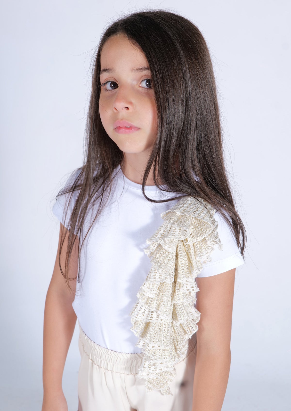 Maglietta Jersey Bianco Fun&Fun Bambina 2 - SS25