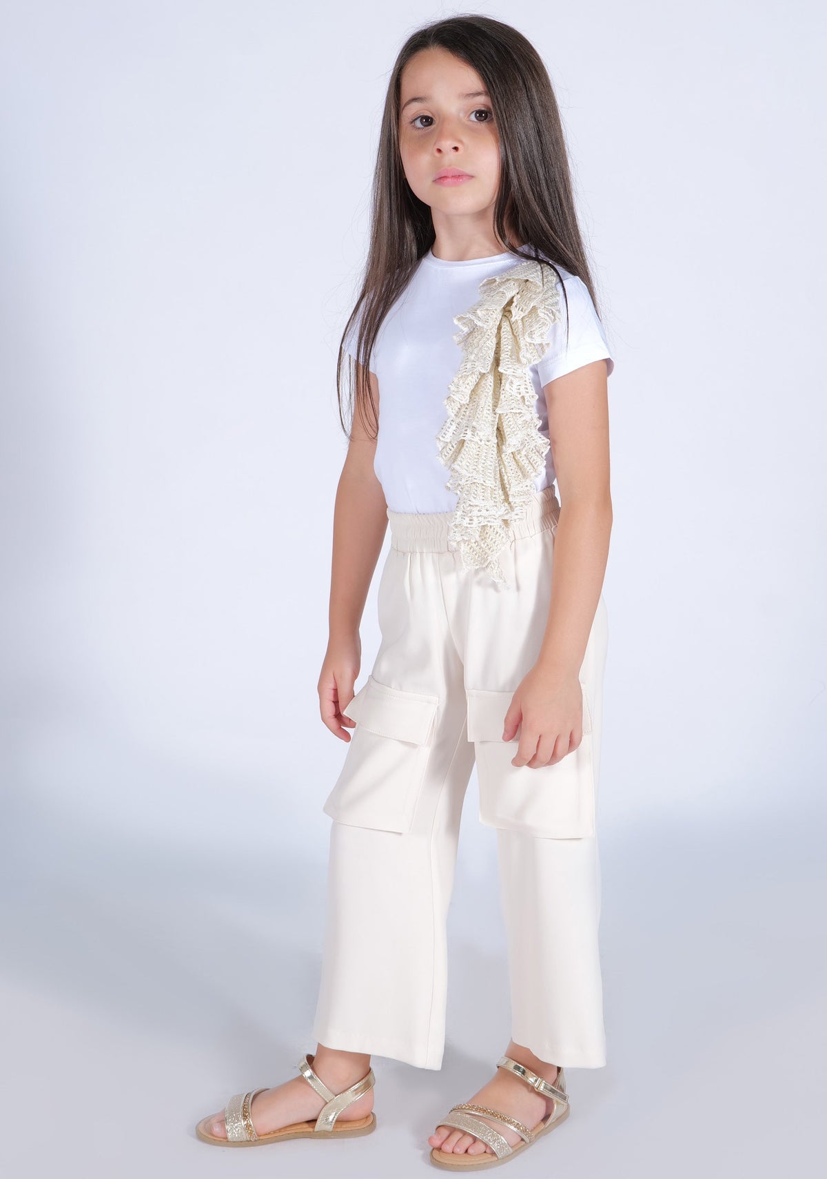 Maglietta Jersey Bianco Fun&Fun Bambina 2 - SS25