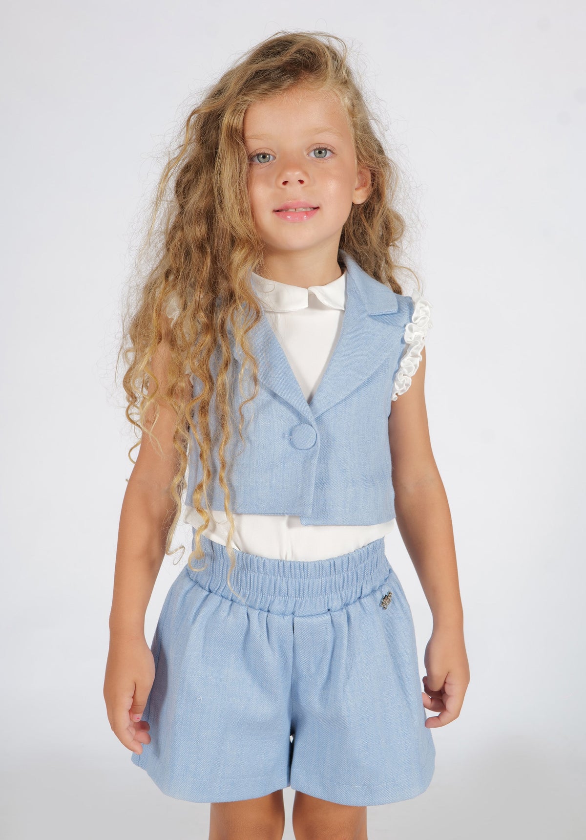 Gilet Effetto Denim Fun&Fun Bambina - SS25