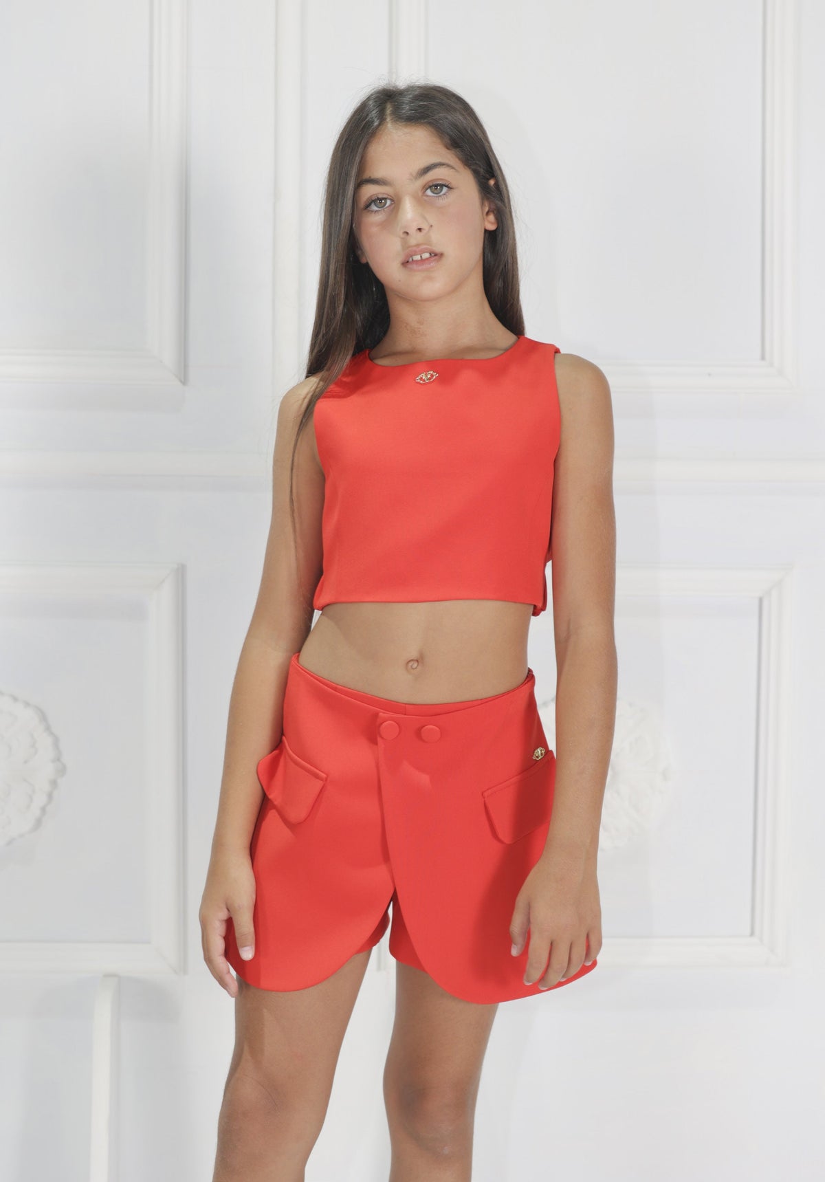 Top Fun & Fun rosso bambina