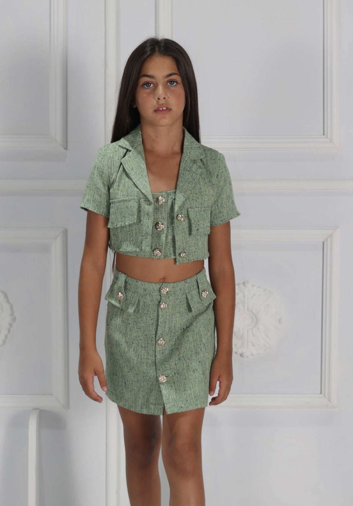 Gonna HLove verde bambina