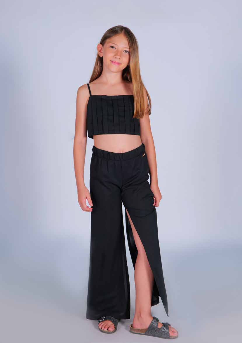 Marc Ellis Top Cropped in Tessuto Tecnico Junior - SS25