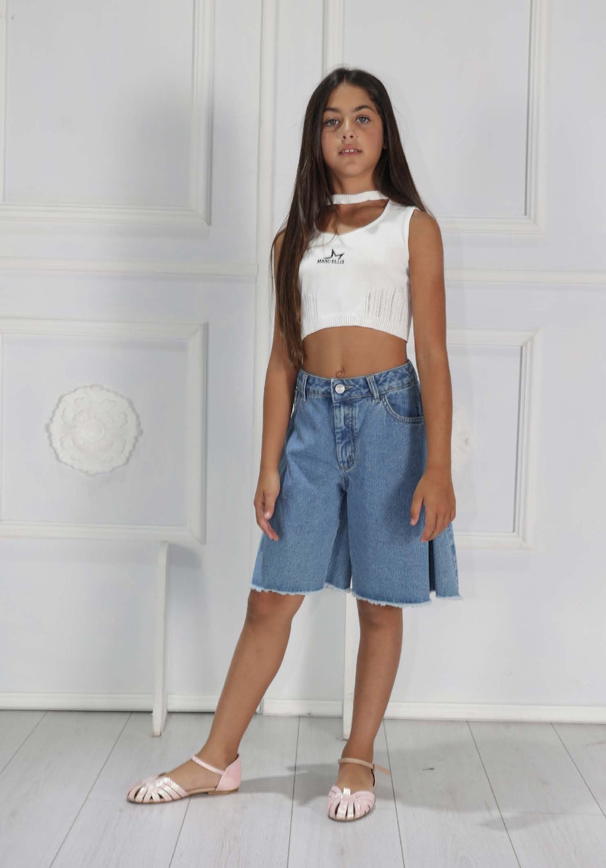 Top Marc Ellis Junior bianco bambina