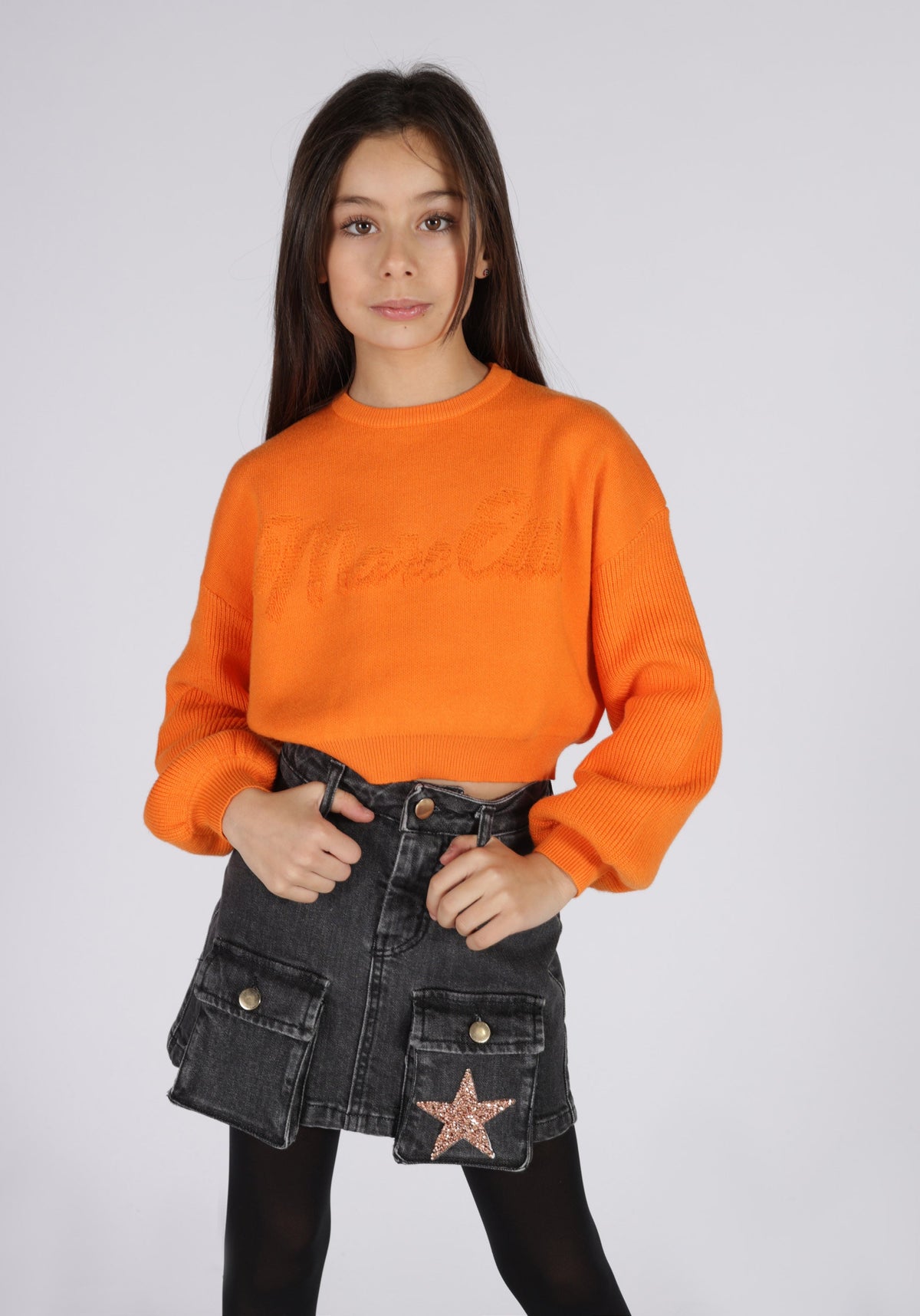 Gonna Denim Gold Marc Ellis Bambina - FW24