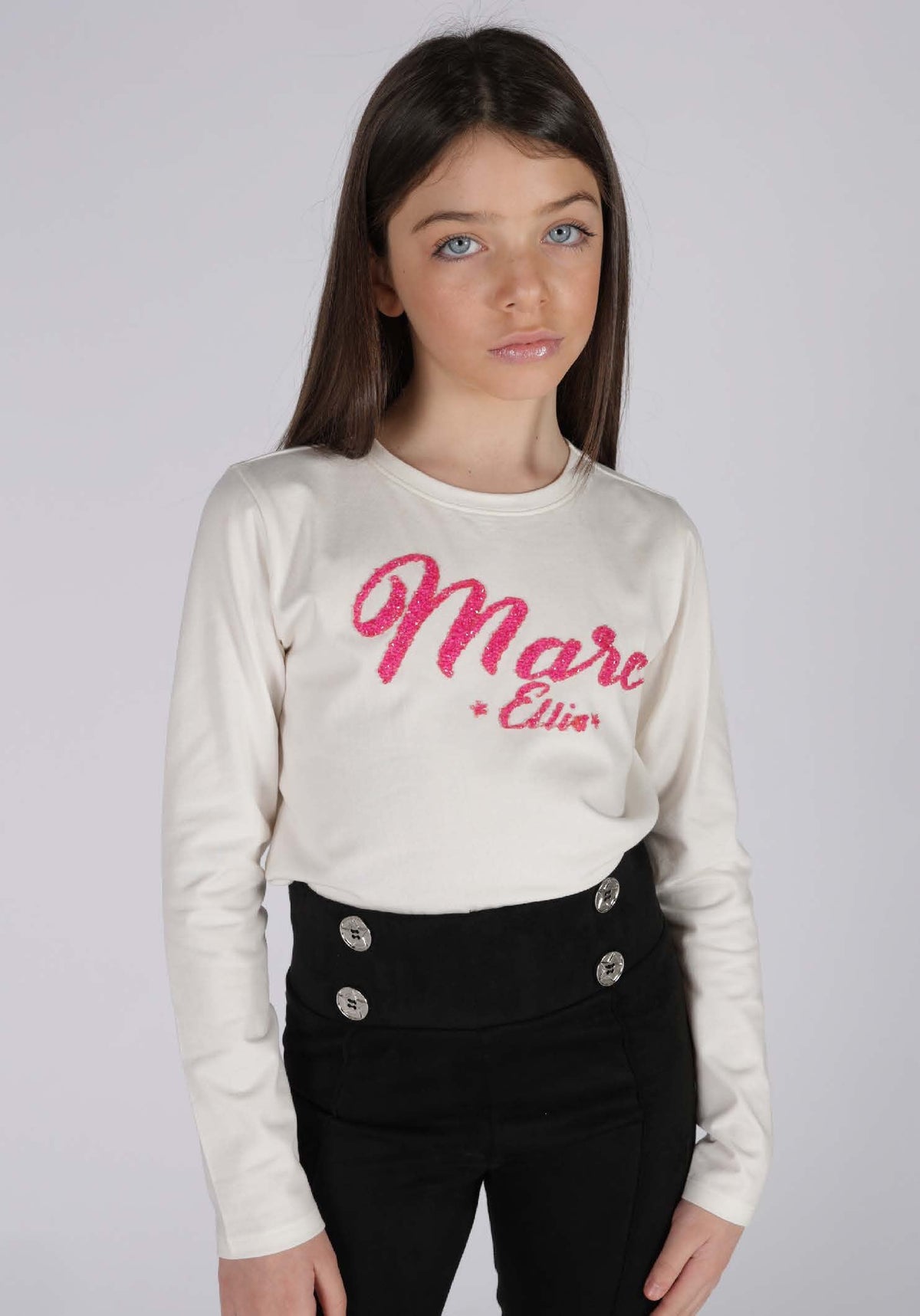 T-shirt Girocollo Bianco Marc Ellis Bambina 2 - FW24