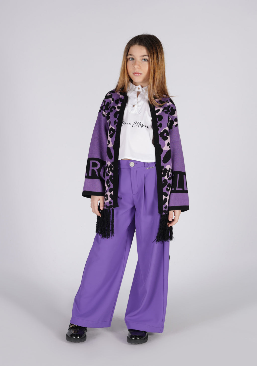 Cardigan Jacquard Marc Ellis Bambina - FW24