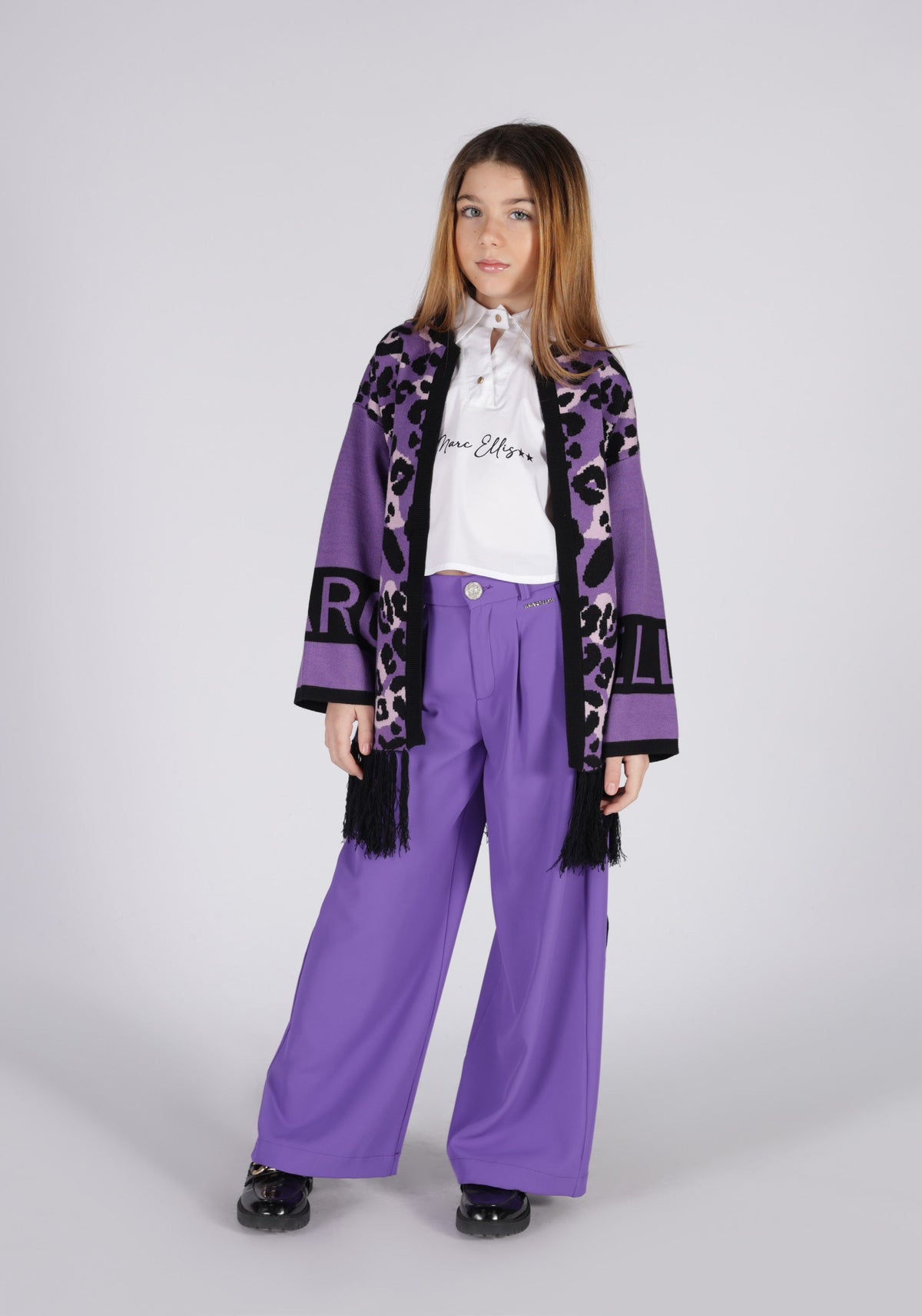Cardigan Jacquard Marc Ellis Bambina - FW24
