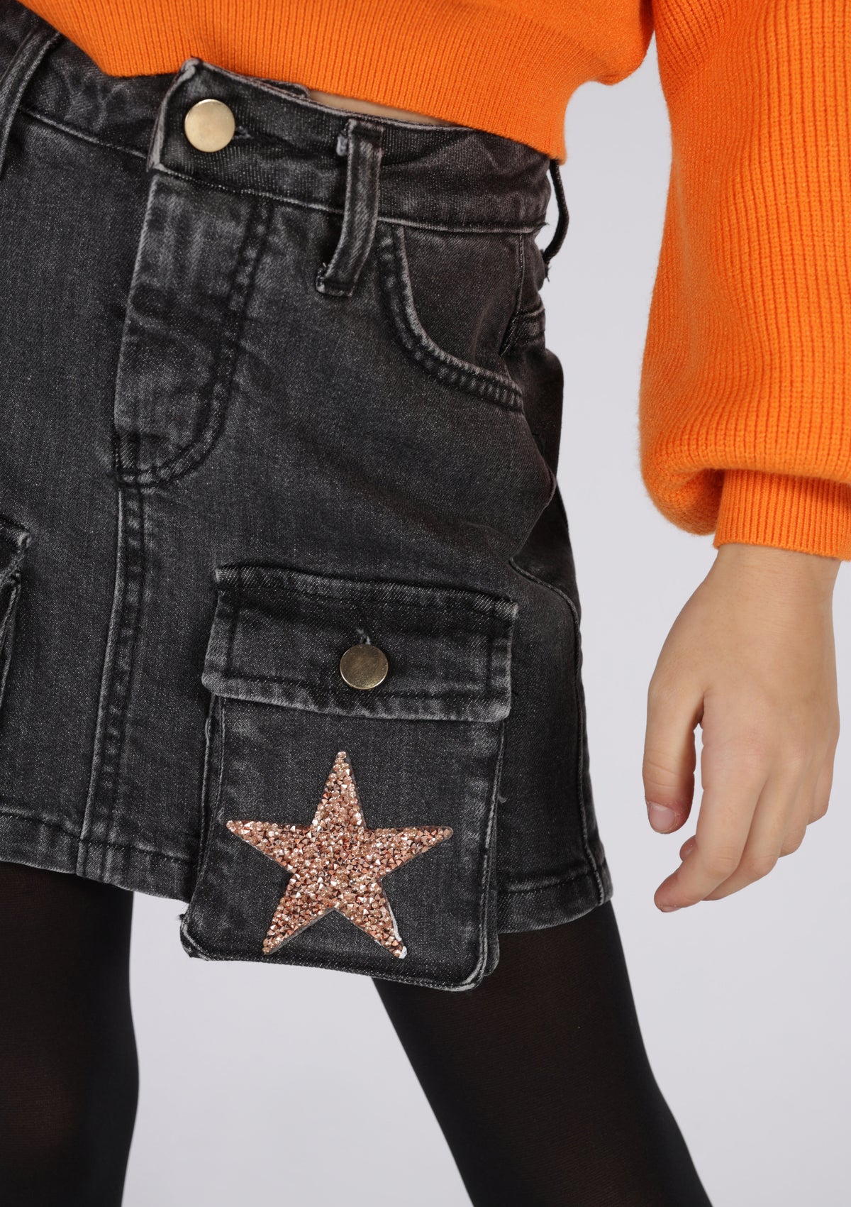 Gonna Denim Gold Marc Ellis Bambina - FW24
