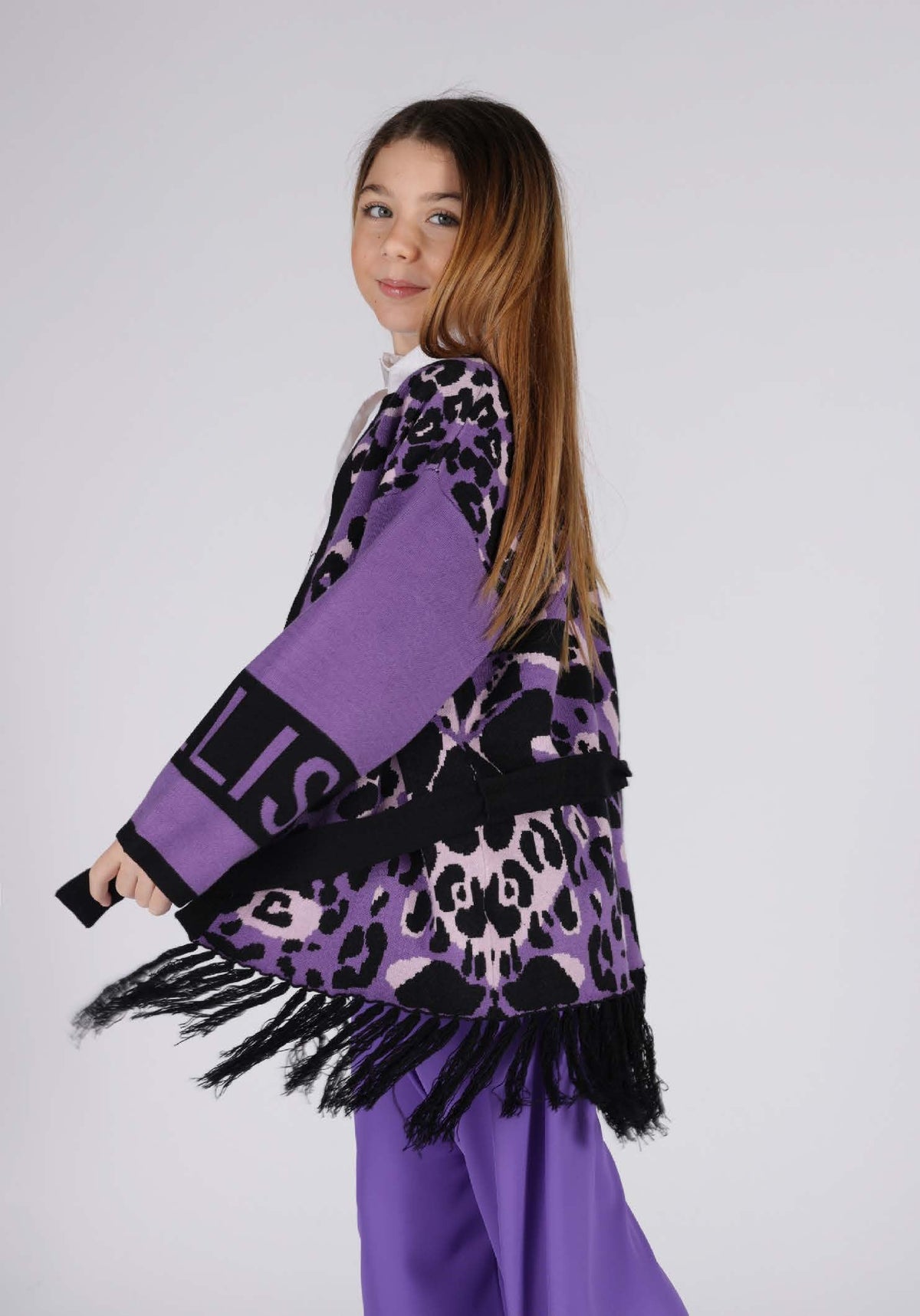 Cardigan Jacquard Marc Ellis Bambina - FW24