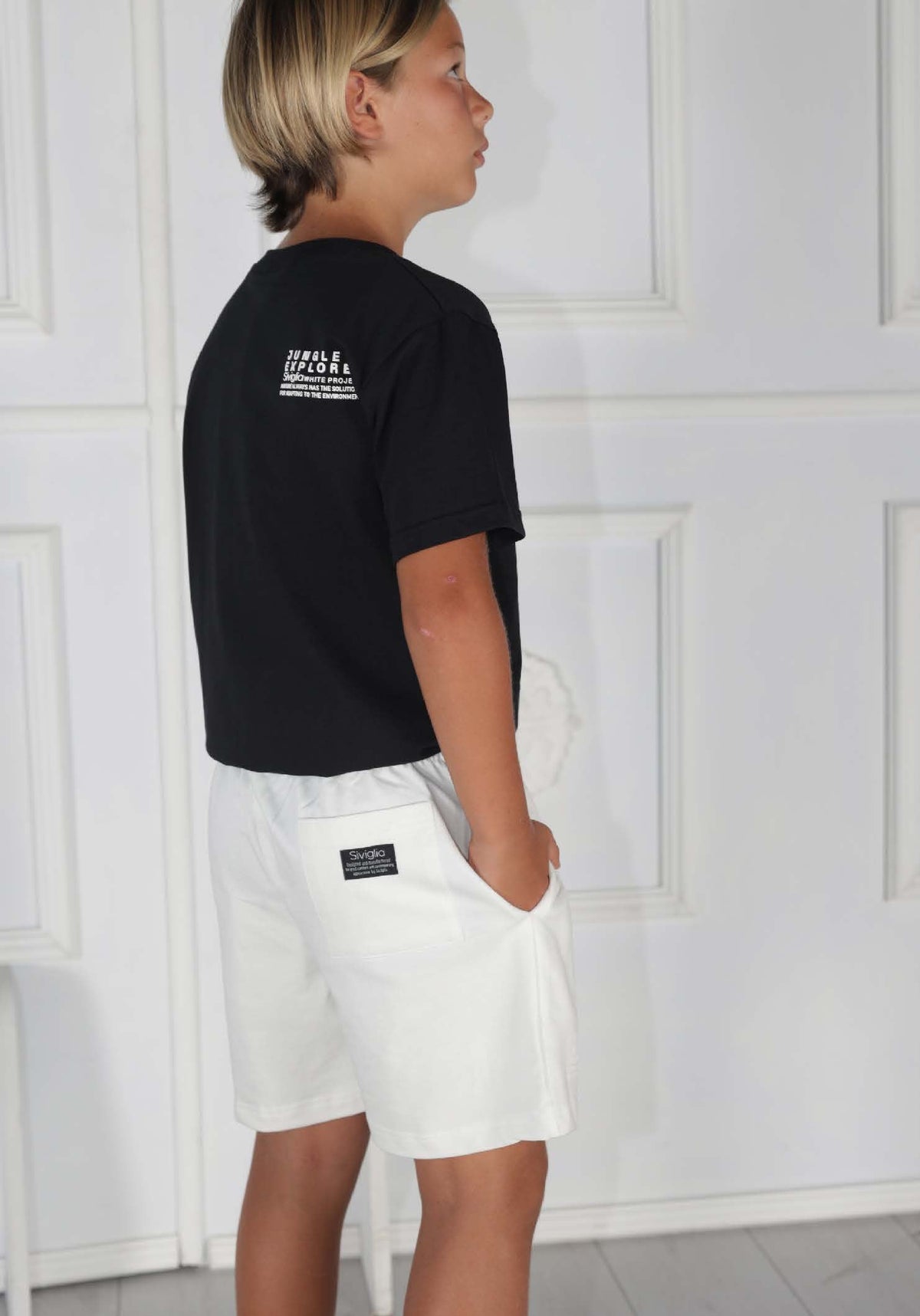 T-shirt Siviglia nero bambino