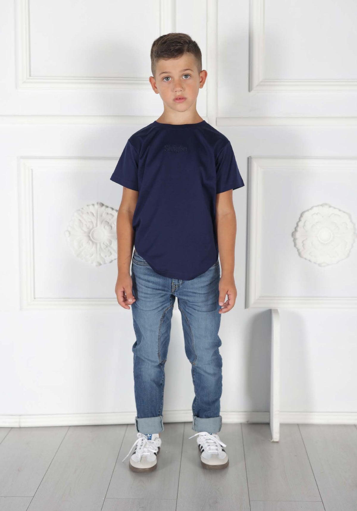 T-shirt Siviglia blu bambino