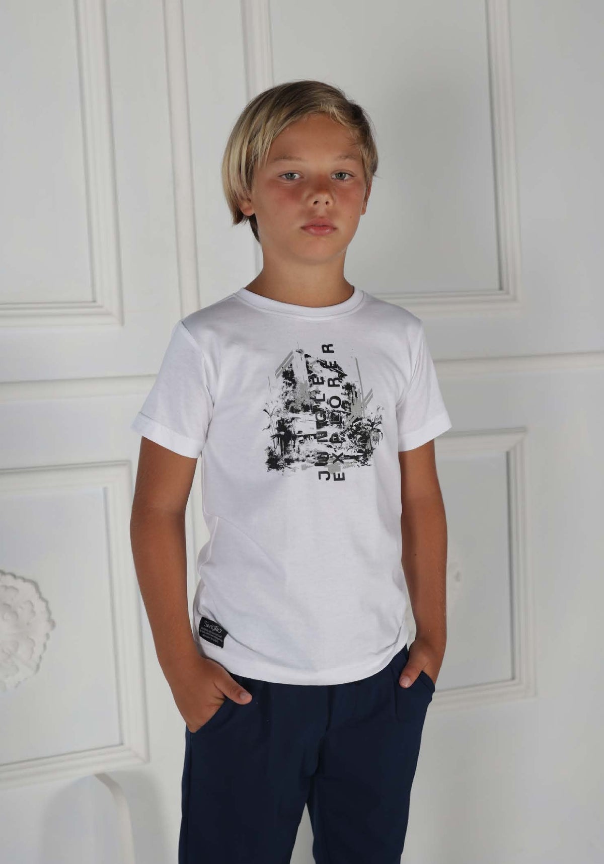 T-shirt Siviglia bianco bambino