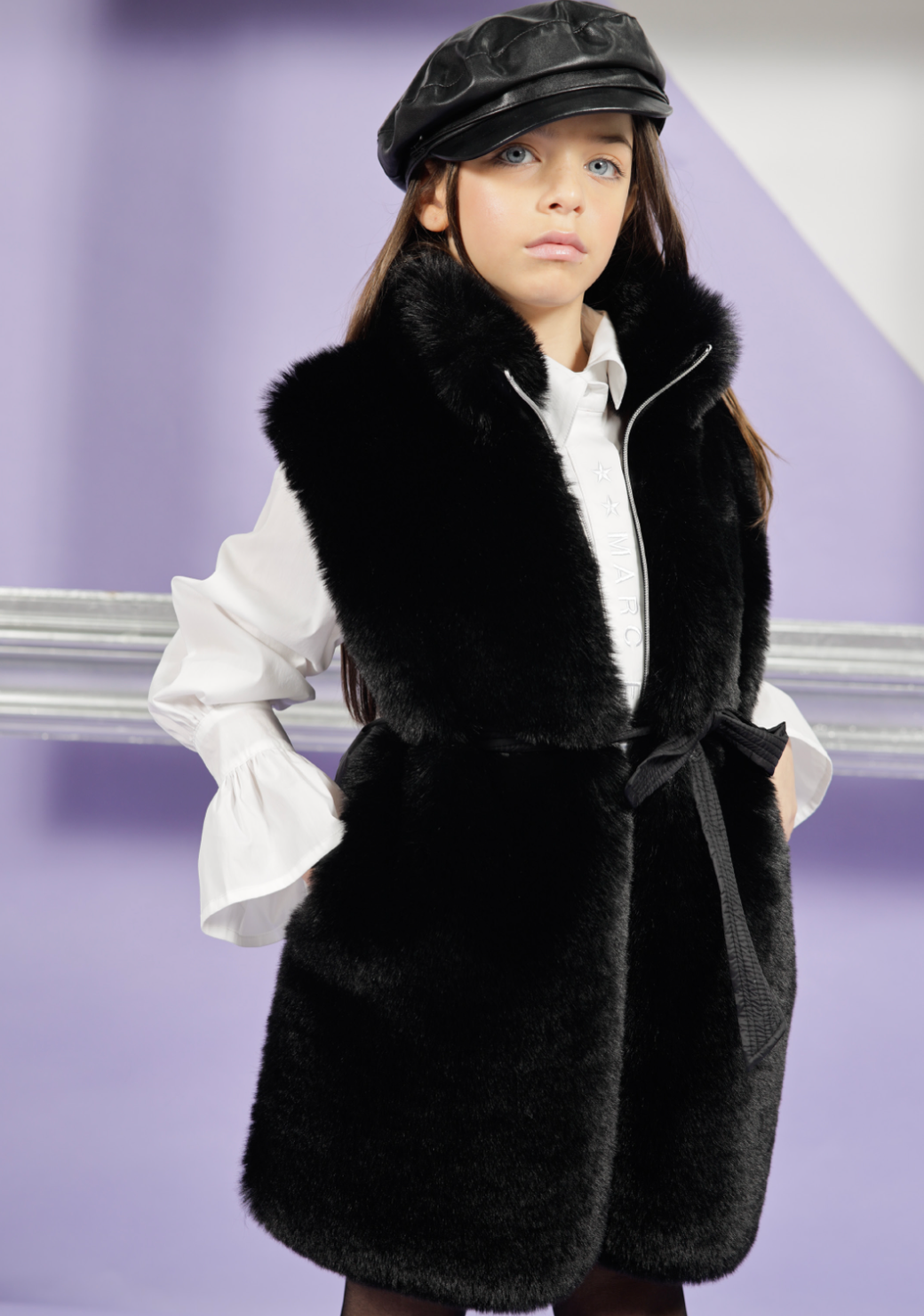 Smanicato Pelliccia Fun&Fun Bambina - Elegante FW23