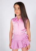 Short a Vita Alta con Balze Asimmetriche