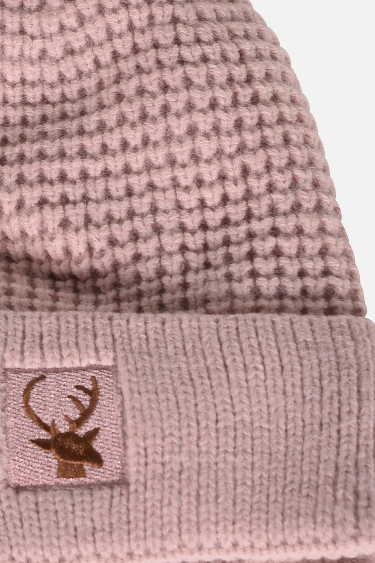 Cappello Invernale con Ricamo Renna e Pon-Pon