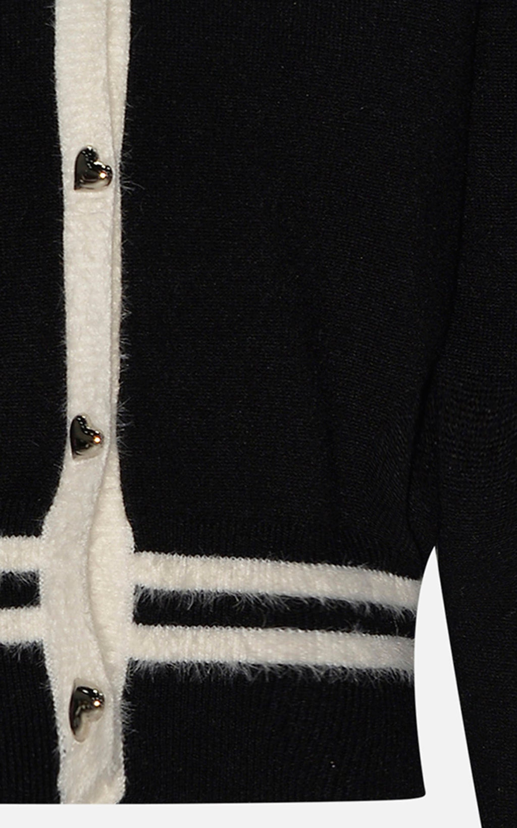 HLove Cardigan Bianco e Nero Junior Bambina - FW24