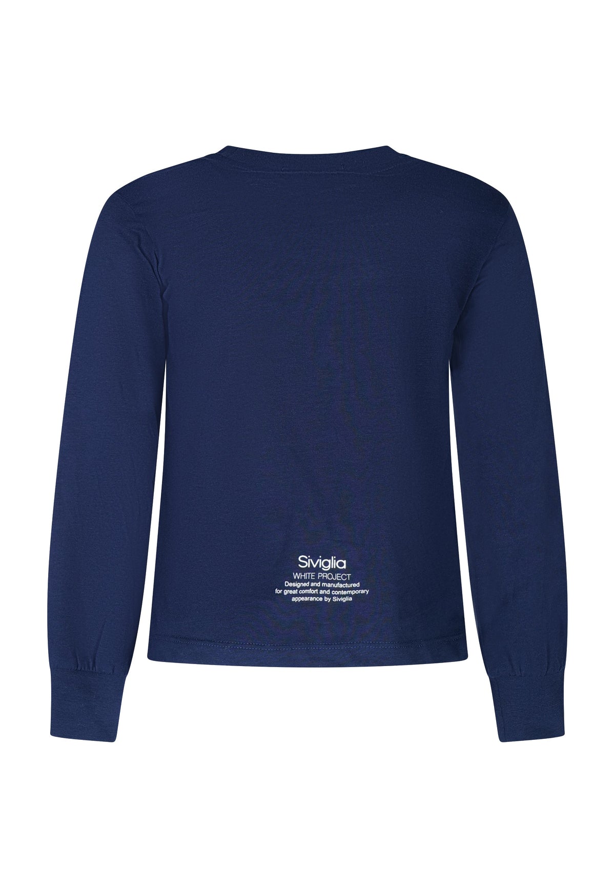 T-shirt Siviglia con Maniche Lunghe e Logo Frontale e Retro