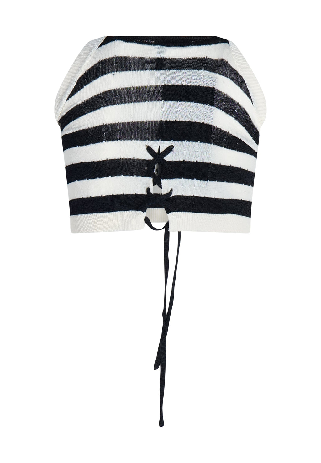 Fun&Fun Top Bianco Panna e Nero Baby Bambina - SS24