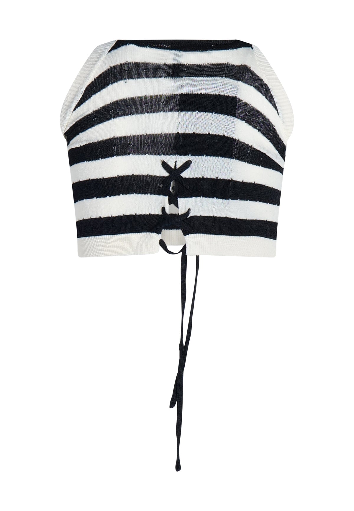 Fun&Fun Top Bianco Panna e Nero Baby Bambina - SS24