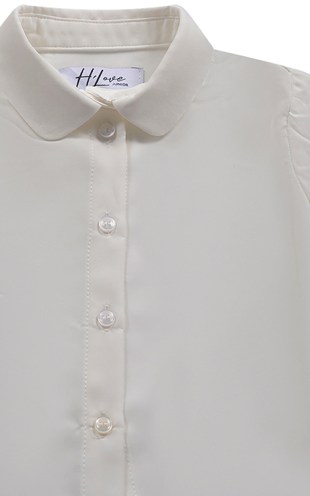HLove Camicia Bianco Panna Neonata - FW24