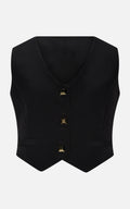HLove Gilet Nero Junior Bambina - FW24