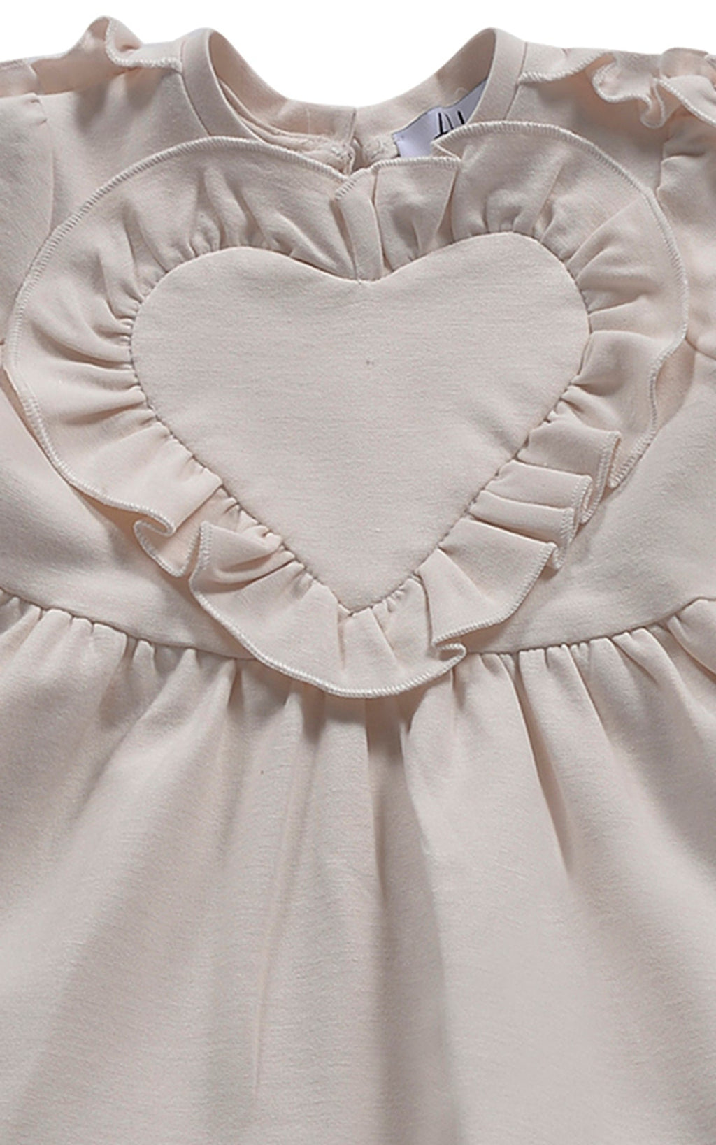 HLove Abito Bianco Panna Neonata - FW24