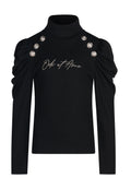 Odi et Amo Pull Nero Junior Bambina 2 - FW23