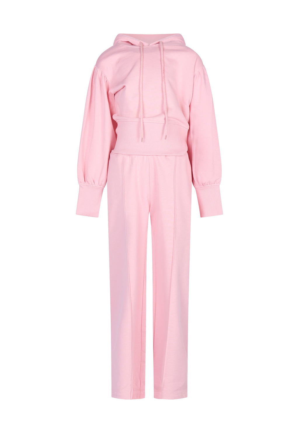 Completo Felpa con Cappuccio e Pantalone Ampio