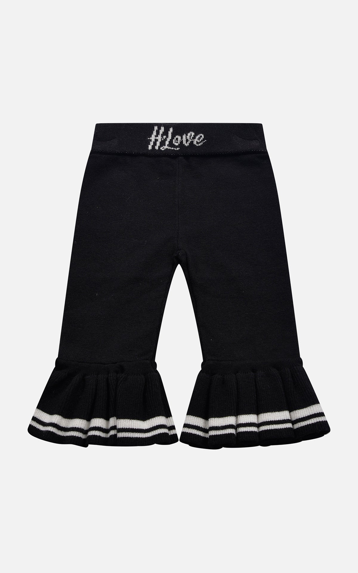 HLove Pantalone Bianco e Nero Neonata - FW24