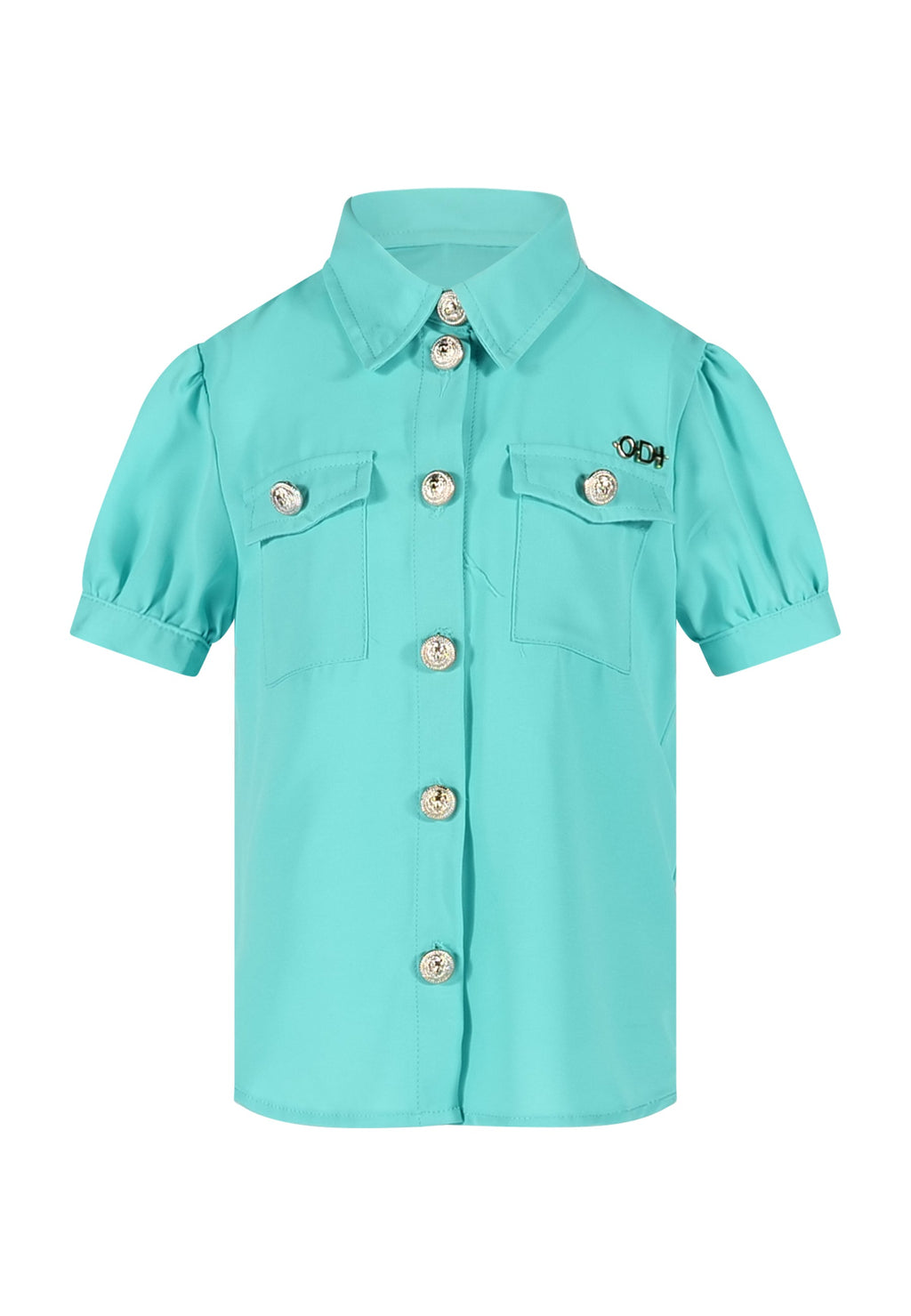 Odi et Amo Camicia Acquamarina Junior Bambina - SS24
