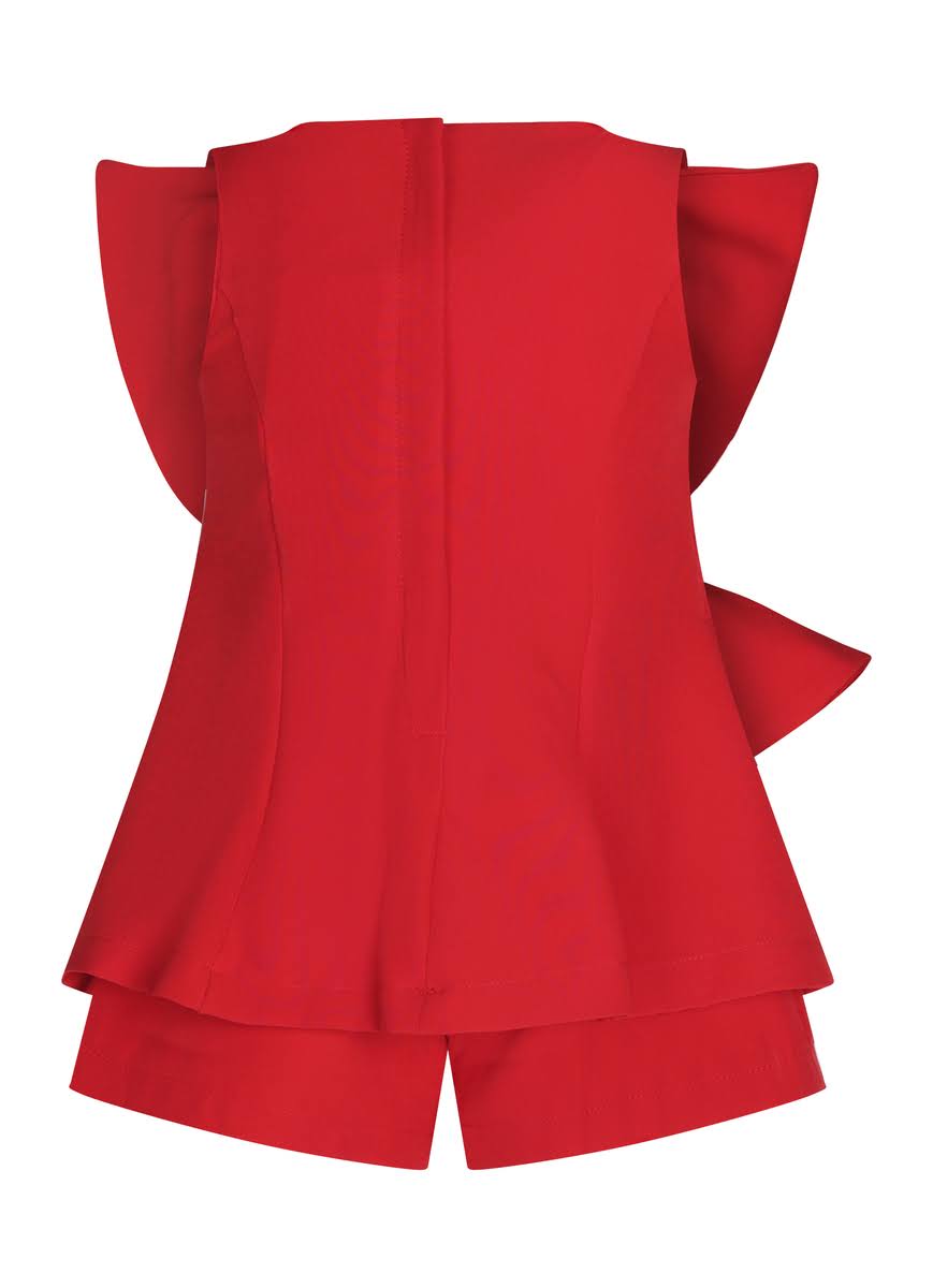 Fun&Fun Couture Tutina Rossa Baby Bambina - FW23
